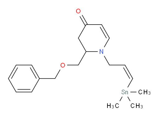 (Z)-2-((benzyloxy)methyl)-1-(3-(trimethylstannyl)allyl)-2,3-dihydropyridin-4(1H)-one