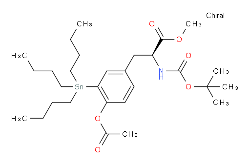(S)-methyl 3-(4-acetoxy-3-(tributylstannyl)phenyl)-2-((tert-butoxycarbonyl)amino)propanoate