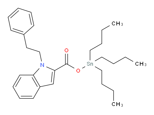 tributylstannyl 1-phenethyl-1H-indole-2-carboxylate
