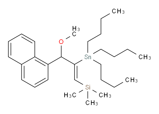 (Z)-(3-methoxy-3-(naphthalen-1-yl)-2-(tributylstannyl)prop-1-en-1-yl)trimethylsilane