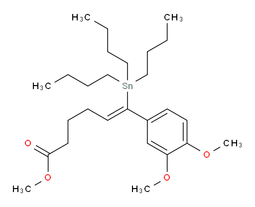 (Z)-methyl 6-(3,4-dimethoxyphenyl)-6-(tributylstannyl)hex-5-enoate