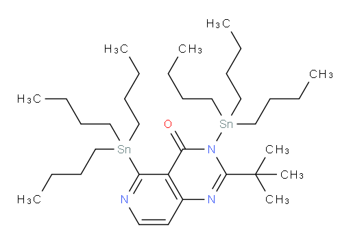 2-(叔丁基)-3,5-双(三丁基锡基)吡啶并[4,3-d]嘧啶-4(3H)-酮