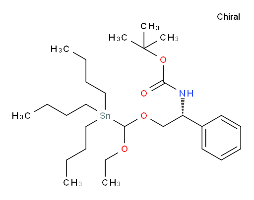 叔丁基 ((1R)-2-(乙氧基(三丁基锡基)甲氧基)-1-苯基乙基)氨基甲酸酯