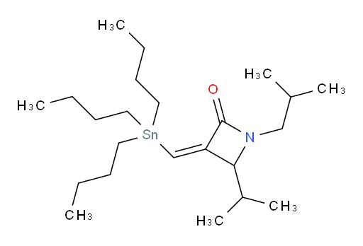 (Z)-1-异丁基-4-异丙基-3-((三丁基锡基)亚甲基)氮杂环丁烷-2-酮