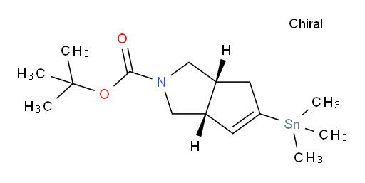 (3aR,6aR)-叔丁基 5-(三甲基锡基)-3,3a,6,6a-四氢环戊烷并[c]吡咯-2(1H)-甲酸酯