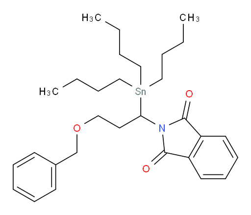 2-(3-(benzyloxy)-1-(tributylstannyl)propyl)isoindoline-1,3-dione