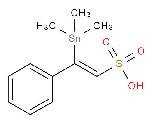 (Z)-2-phenyl-2-(trimethylstannyl)ethenesulfonic acid