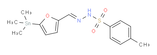 (E)-4-methyl-N'-((5-(trimethylstannyl)furan-2-yl)methylene)benzenesulfonohydrazide