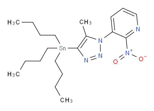 3-(5-methyl-4-(tributylstannyl)-1H-1,2,3-triazol-1-yl)-2-nitropyridine