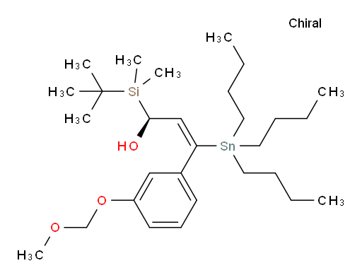 (S,E)-1-(tert-butyldimethylsilyl)-3-(3-(methoxymethoxy)phenyl)-3-(tributylstannyl)prop-2-en-1-ol