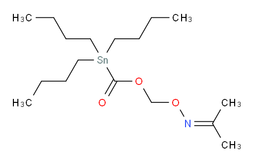 ((propan-2-ylideneamino)oxy)methyl tributylstannanecarboxylate