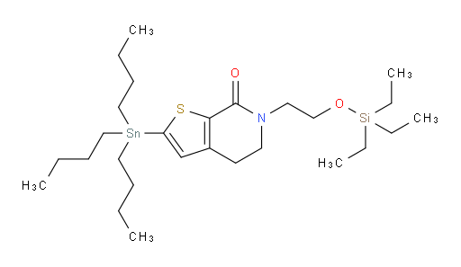 2-(tributylstannyl)-6-(2-((triethylsilyl)oxy)ethyl)-5,6-dihydrothieno[2,3-c]pyridin-7(4H)-one