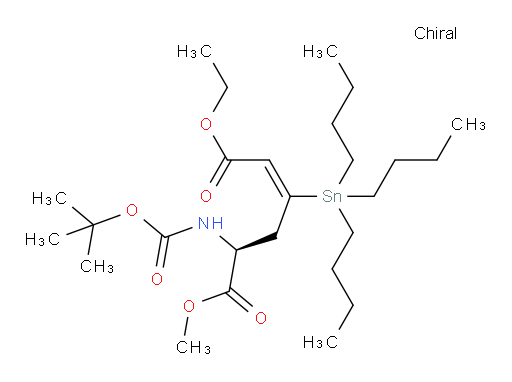 (S,E)-1-ethyl 6-methyl 5-((tert-butoxycarbonyl)amino)-3-(tributylstannyl)hex-2-enedioate