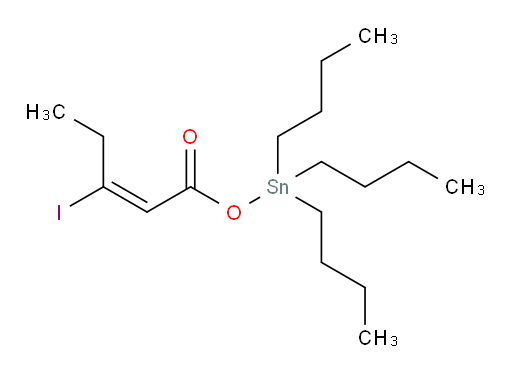 (E)-tributylstannyl 3-iodopent-2-enoate