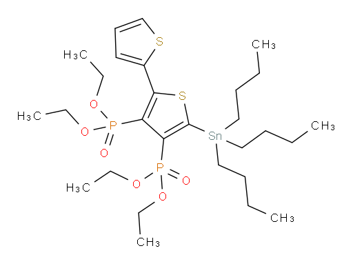 tetraethyl (5-(tributylstannyl)-[2,2'-bithiophene]-3,4-diyl)bis(phosphonate)