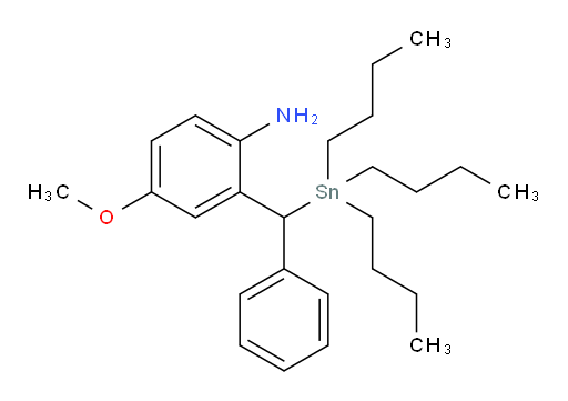 4-methoxy-2-(phenyl(tributylstannyl)methyl)aniline