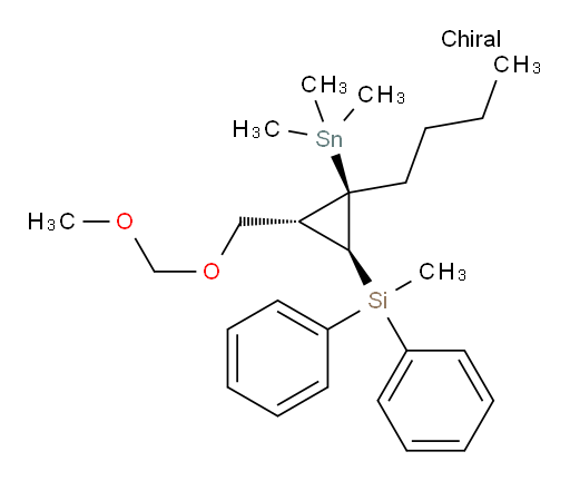 ((1S,2R,3S)-2-butyl-3-((methoxymethoxy)methyl)-2-(trimethylstannyl)cyclopropyl)(methyl)diphenylsilane