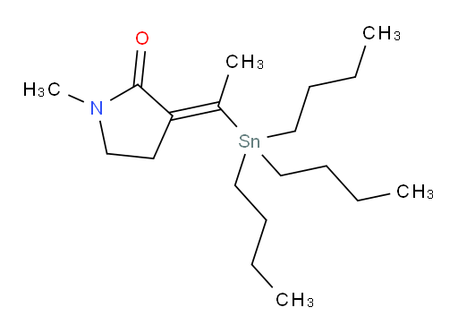 (E)-1-methyl-3-(1-(tributylstannyl)ethylidene)pyrrolidin-2-one