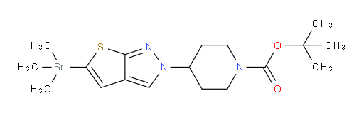 tert-butyl 4-(5-(trimethylstannyl)-2H-thieno[2,3-c]pyrazol-2-yl)piperidine-1-carboxylate