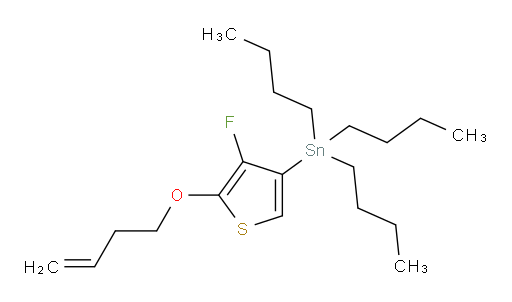 (5-(but-3-en-1-yloxy)-4-fluorothiophen-3-yl)tributylstannane