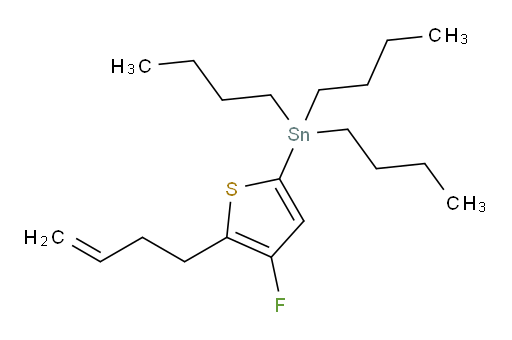 (5-(but-3-en-1-yl)-4-fluorothiophen-2-yl)tributylstannane