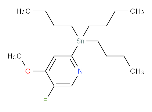 5-fluoro-4-methoxy-2-(tributylstannyl)pyridine