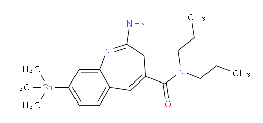 2-amino-N,N-dipropyl-8-(trimethylstannyl)-3H-benzo[b]azepine-4-carboxamide