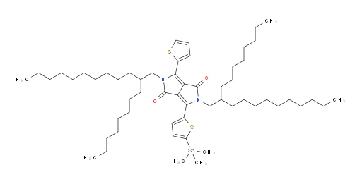 2,5-bis(2-octyldodecyl)-3-(thiophen-2-yl)-6-(5-(trimethylstannyl)thiophen-2-yl)pyrrolo[3,4-c]pyrrole-1,4(2H,5H)-dione