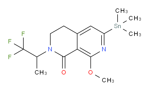 8-methoxy-2-(1,1,1-trifluoropropan-2-yl)-6-(trimethylstannyl)-3,4-dihydro-2,7-naphthyridin-1(2H)-one