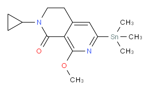 2-cyclopropyl-8-methoxy-6-(trimethylstannyl)-3,4-dihydro-2,7-naphthyridin-1(2H)-one