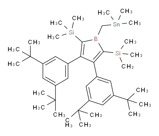 (3,4-bis(3,5-di-tert-butylphenyl)-1-((trimethylstannyl)methyl)-1H-borole-2,5-diyl)bis(trimethylsilane)