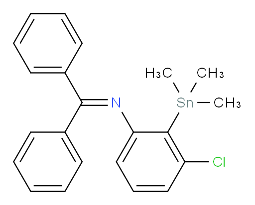 3-chloro-N-(diphenylmethylene)-2-(trimethylstannyl)aniline