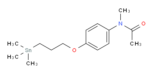 N-methyl-N-(4-(3-(trimethylstannyl)propoxy)phenyl)acetamide