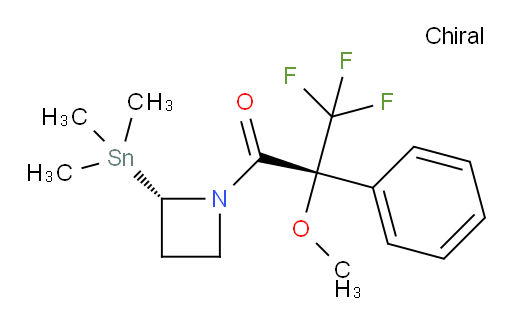 (R)-3,3,3-trifluoro-2-methoxy-2-phenyl-1-((S)-2-(trimethylstannyl)azetidin-1-yl)propan-1-one