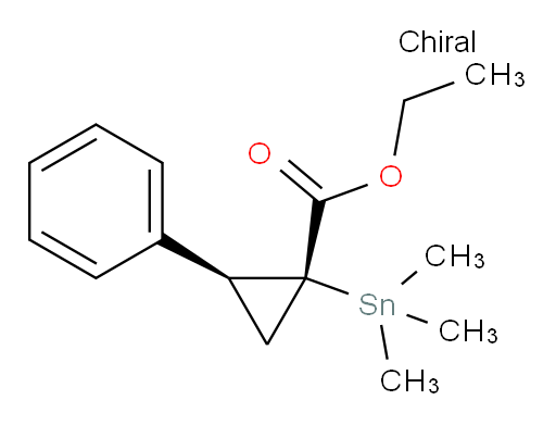 (1R,2S)-ethyl 2-phenyl-1-(trimethylstannyl)cyclopropanecarboxylate