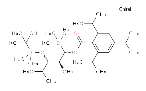 (1S,2S,3S)-3-((tert-butyldimethylsilyl)oxy)-2,4-dimethyl-1-(trimethylstannyl)pentyl 2,4,6-triisopropylbenzoate