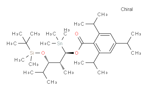 (1R,2R,3S)-3-((tert-butyldimethylsilyl)oxy)-2,4-dimethyl-1-(trimethylstannyl)pentyl 2,4,6-triisopropylbenzoate