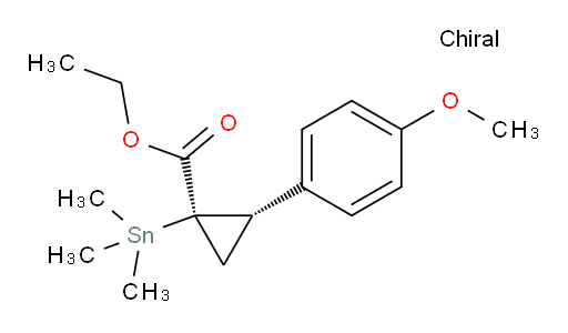 (1R,2S)-ethyl 2-(4-methoxyphenyl)-1-(trimethylstannyl)cyclopropanecarboxylate