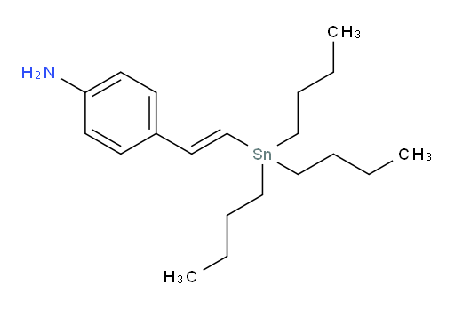 (E)-4-(2-(tributylstannyl)vinyl)aniline