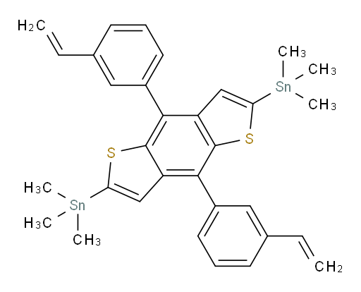 (4,8-bis(3-vinylphenyl)benzo[1,2-b:4,5-b']dithiophene-2,6-diyl)bis(trimethylstannane)