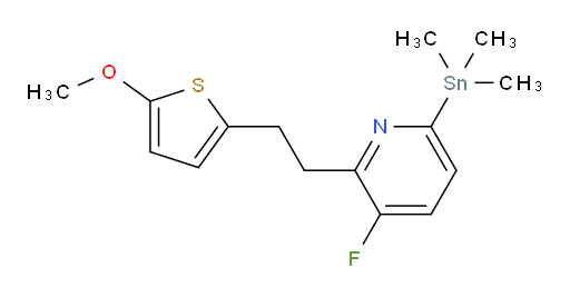 3-fluoro-2-(2-(5-methoxythiophen-2-yl)ethyl)-6-(trimethylstannyl)pyridine