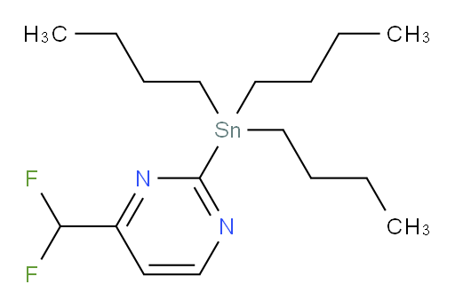 4-(difluoromethyl)-2-(tributylstannyl)pyrimidine