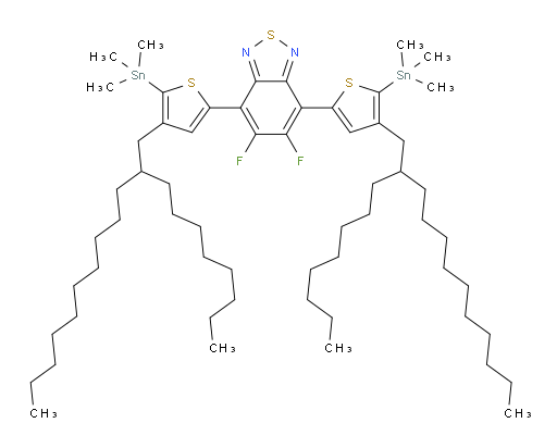 5,6-difluoro-4,7-bis(4-(2-octyldodecyl)-5-(trimethylstannyl)thiophen-2-yl)benzo[c][1,2,5]thiadiazole