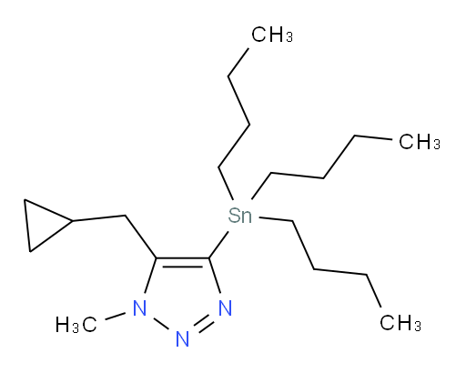 5-(cyclopropylmethyl)-1-methyl-4-(tributylstannyl)-1H-1,2,3-triazole
