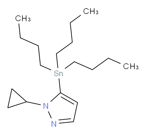 1-cyclopropyl-5-(tributylstannyl)-1H-pyrazole