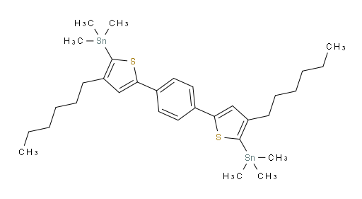 1,4-bis(4-hexyl-5-(trimethylstannyl)thiophen-2-yl)benzene