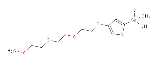 (4-(2-(2-(2-methoxyethoxy)ethoxy)ethoxy)thiophen-2-yl)trimethylstannane