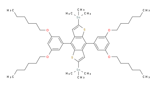 (4,8-bis(3,5-bis(hexyloxy)phenyl)benzo[1,2-b:4,5-b']dithiophene-2,6-diyl)bis(trimethylstannane)
