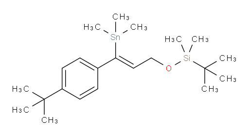 (Z)-tert-butyl((3-(4-(tert-butyl)phenyl)-3-(trimethylstannyl)allyl)oxy)dimethylsilane