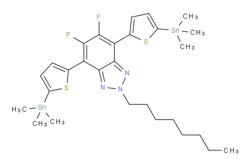 5,6-difluoro-2-octyl-4,7-bis(5-(trimethylstannyl)thiophen-2-yl)-2H-benzo[d][1,2,3]triazole